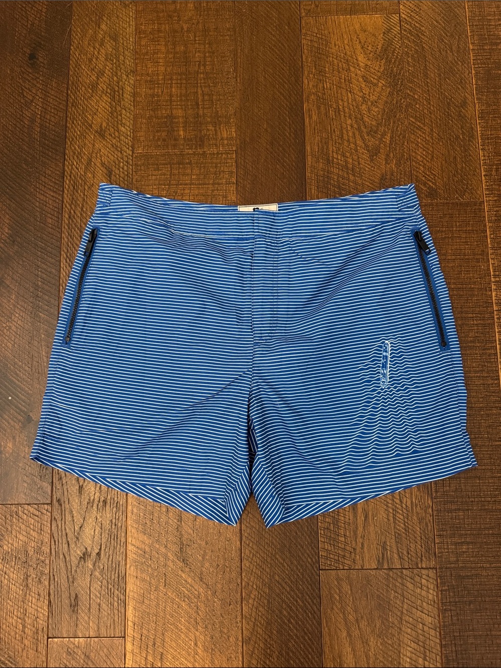 New Ted Baker Placement Printed Swimshort Blue 5.5 Inseam
